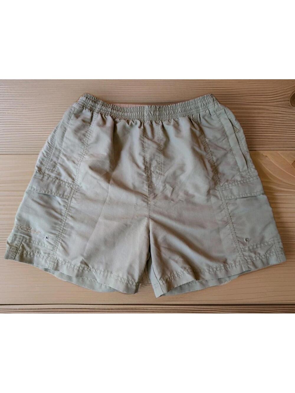 Tori Richard Honolulu Men's Swim Trunks Shorts Size M Khaki Beige Nylon Mesh...